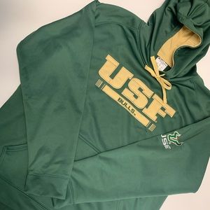 Champion USF green hoodie size XL